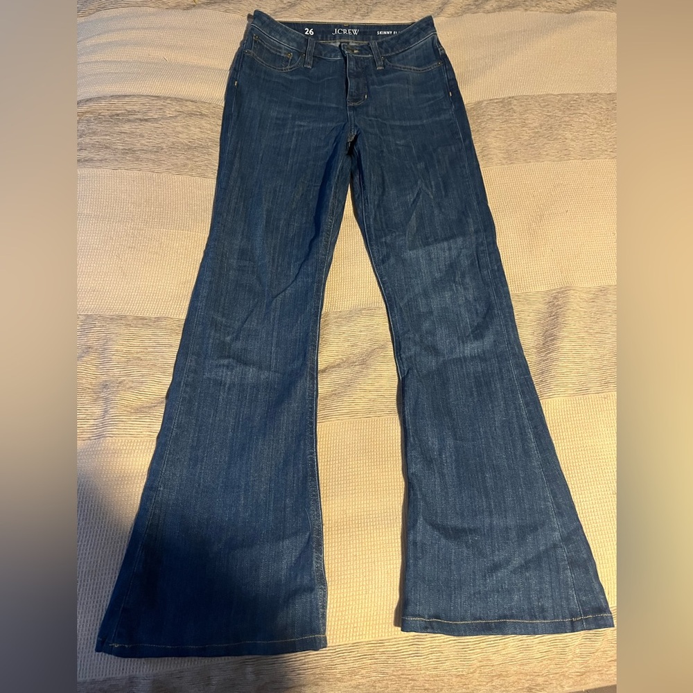 J. Crew Dark Blue Flare Women's Jeans